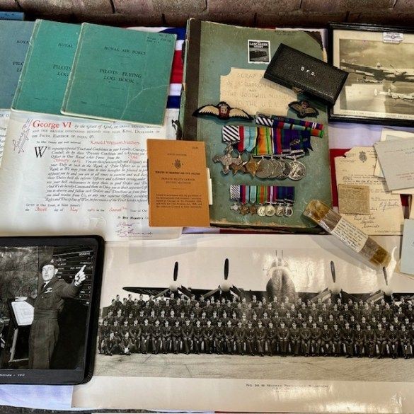 Ref: Unique DFC MiD Lancaster Bomber Medal Grouping.